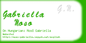 gabriella moso business card