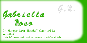 gabriella moso business card